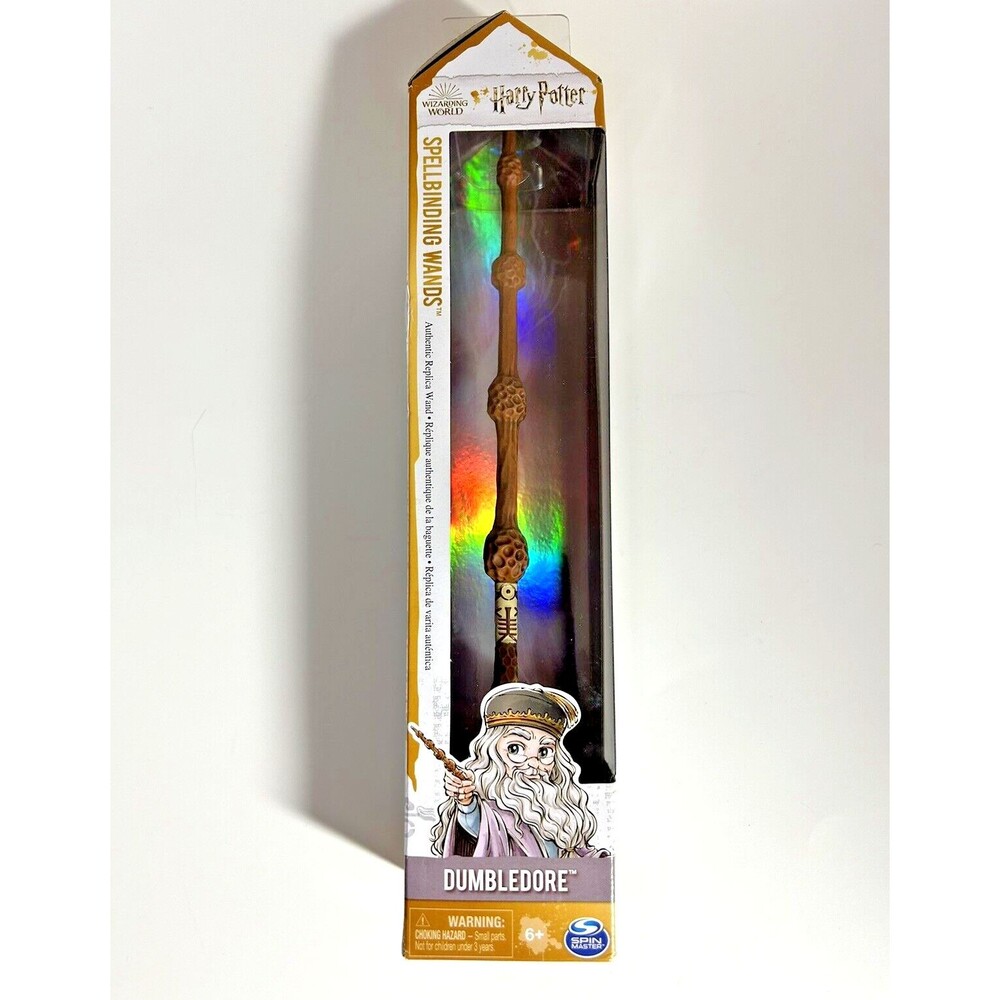 Wizarding World Harry Potter, 12-inch Spellbinding Albus Dumbledore Magic Wand